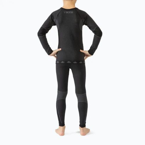 Set di intimo termico per bambini Viking Riko nero