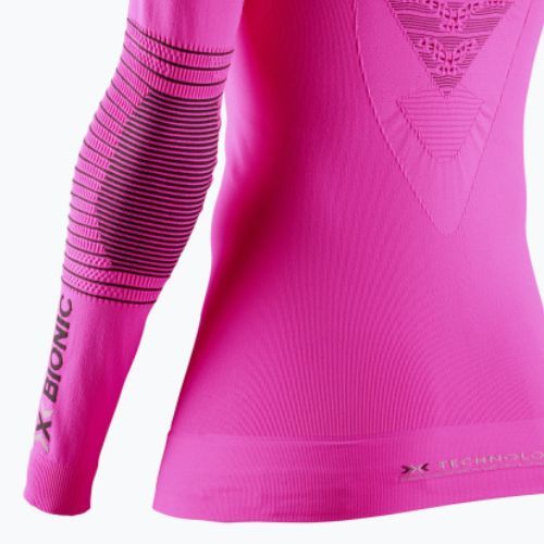 Maglia termica a maniche lunghe da donna X-Bionic Energizer 4.0 neon flamingo/antracite