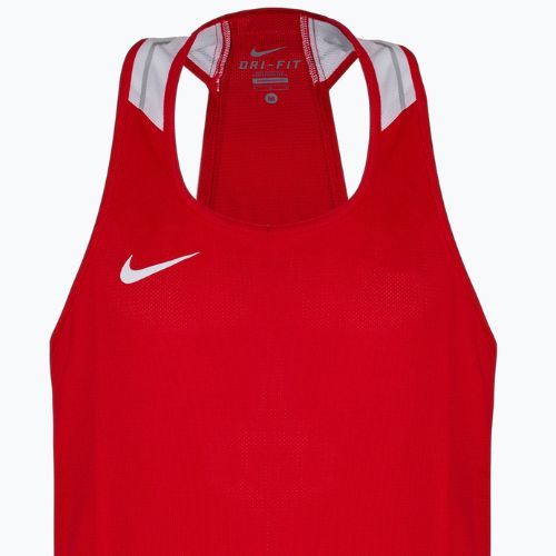 Canotta da allenamento da uomo Nike Boxing Tank scarlet/bianco
