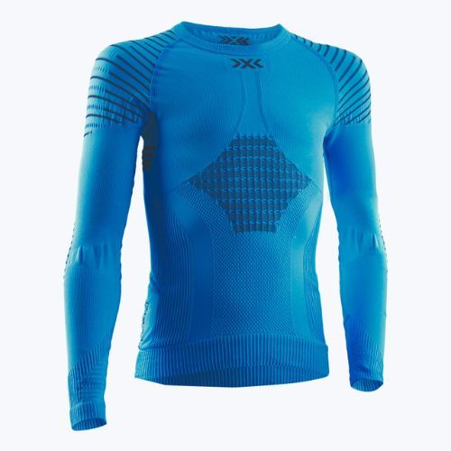 Maglia termica per bambini X-Bionic Invent 4.0 LS teal blue/anthracite