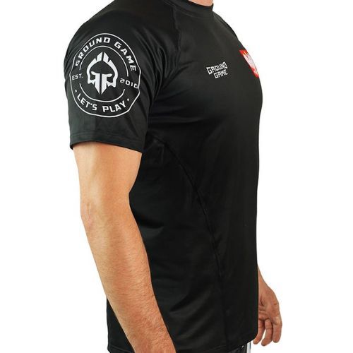 Maglietta da allenamento Ground Game Poland da uomo, nero