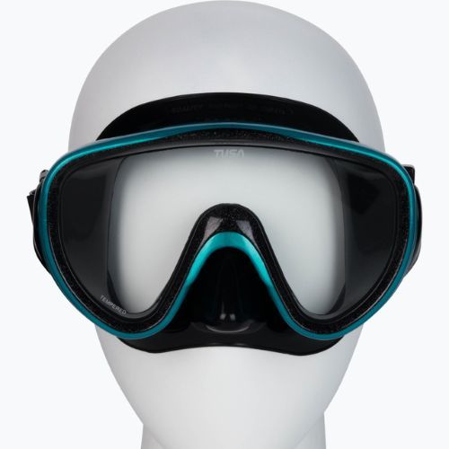 TUSA Sportmask maschera subacquea turchese/nera