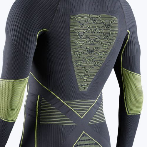 X-Bionic Energy Accumulator 4.0 antracite/giallo da uomo a manica lunga termoattiva