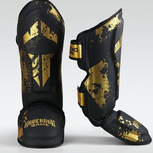 Ground Game Cage Gold protezioni per tibia nero/oro