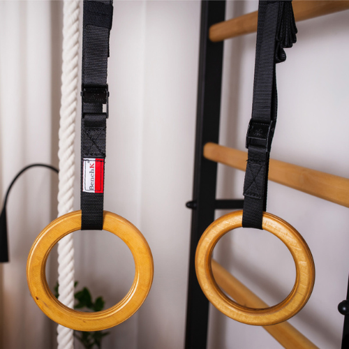 Set di accessori da ginnastica per bambini BenchK in rovere naturale A/076