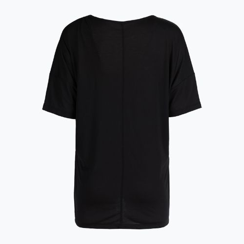 Maglietta da allenamento da donna Nike NY Dri-Fit Layer Top nero/grigio fumo scuro