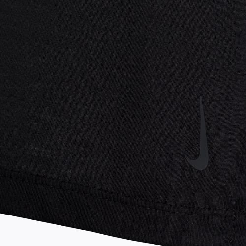 Maglietta da allenamento da donna Nike NY Dri-Fit Layer Top nero/grigio fumo scuro