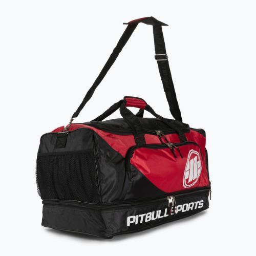 Pitbull West Coast Big Duffle Bag Logo Pitbull Sports 100 l nero/rosso