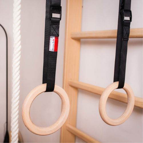 Set di accessori da ginnastica per bambini BenchK in legno naturale A/204