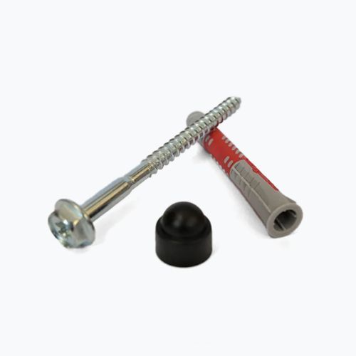 Fischer 10×80 tasselli con viti - 12 pezzi per scale BenchK argento BK-KM12