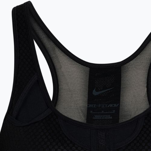 Reggiseno fitness Nike Swoosh UltraBreathe nero/grigio fumo scuro