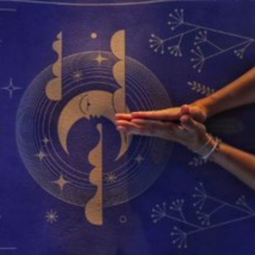 Moonholi MAGIC TRAVEL Tappetino da viaggio per yoga da 1,5 mm viola SKU-117