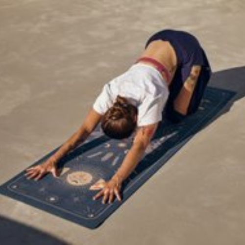 Moonholi MAGIC TRAVEL Tappetino da viaggio per yoga da 1,5 mm viola SKU-117