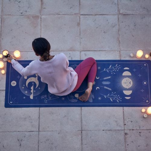 Moonholi MAGIC TRAVEL Tappetino da viaggio per yoga da 1,5 mm viola SKU-117