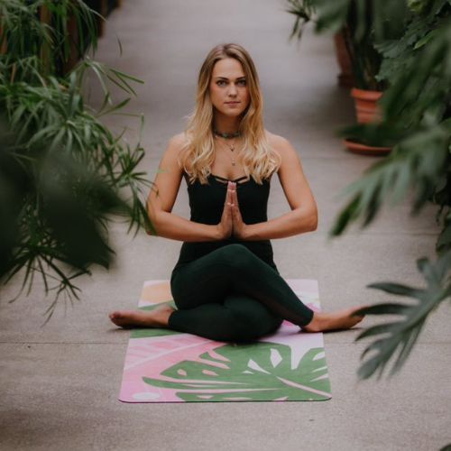 Moonhola TROPICANA TRAVEL tappetino yoga 1,5 mm rosa SKU-120