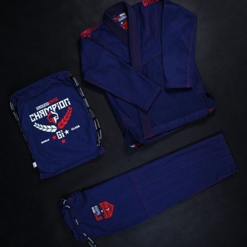 GI per il Brazilian jiu-jitsu Ground Game Champion 2.0 da uomo blu navy