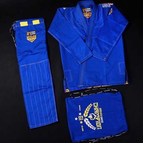 GI per il Brazilian jiu-jitsu da uomo Ground Game Champion 2.0 blu