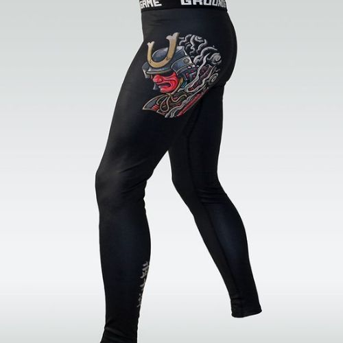 Ground Game Bushido 3.0, leggings da allenamento da uomo, nero