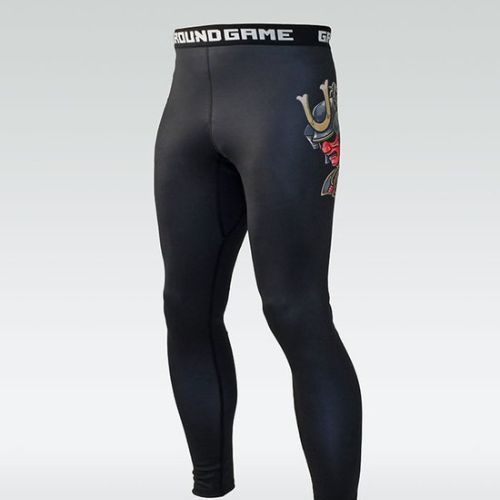 Ground Game Bushido 3.0, leggings da allenamento da uomo, nero