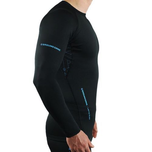 Ground Game Athletic 3.0 rashguard a maniche lunghe da uomo nero