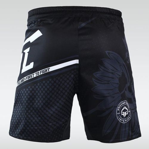 Pantaloncini da allenamento Ground Game MMA Poland da uomo, nero