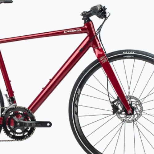 City bike Orbea Vector 10 2022 rosso scuro metallizzato