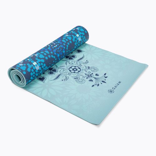 Gaiam Mystic tappetino yoga 6 mm blu 62899
