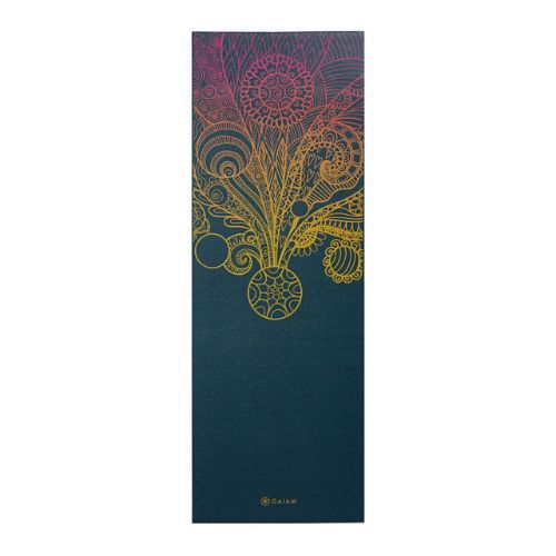 Gaiam tappetino yoga Vivid Zest 4 mm blu navy 63414