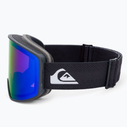 Occhiali da snowboard Quiksilver Storm true black/amber rose blue