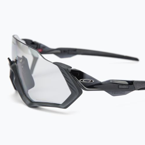 Occhiali da sole Oakley Flight Jacket acciaio/chiaro/nero fotocromatico