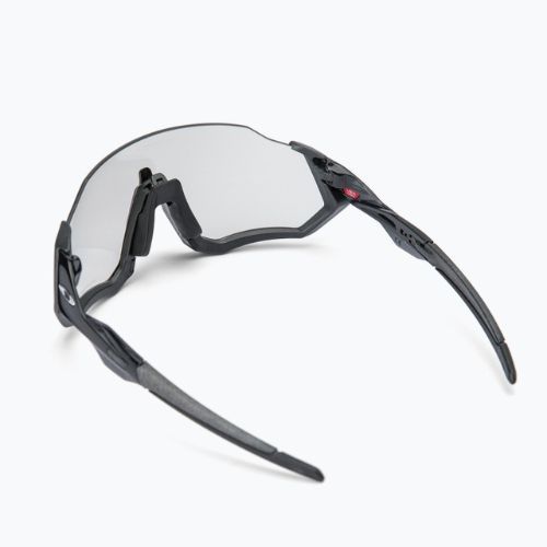 Occhiali da sole Oakley Flight Jacket acciaio/chiaro/nero fotocromatico