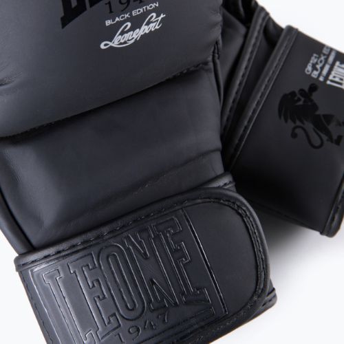 LEONE 1947 Black Edition Guanti da sparring MMA neri