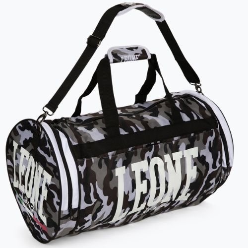 Borsa da allenamento LEONE 1947 Mimetic Camo Borsa 45 l verde/grigio