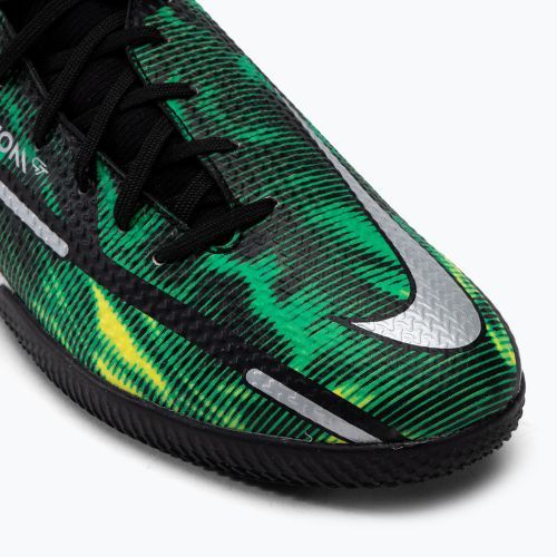 Scarpe da calcio uomo Nike Phantom GT2 Academy DF SW IC nero/metallico platino/verde strike