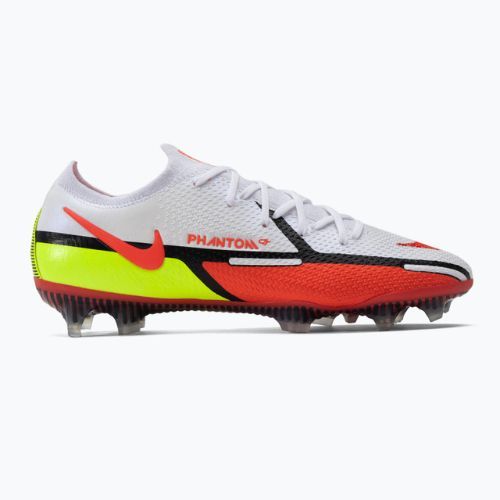 Uomo Nike Phantom GT2 Elite FG scarpe da calcio bianco /right crimson / volt / nero