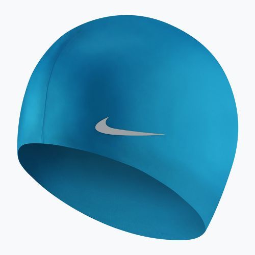 Cuffia da nuoto Nike Solid Silicone per bambini blu