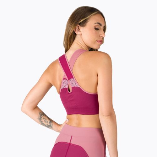 Reggiseno termico La Sportiva Focus rosso prugna blush