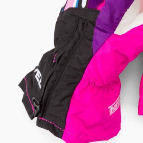 Level Lucky 2021 pk di guanti da sci arcobaleno per bambini