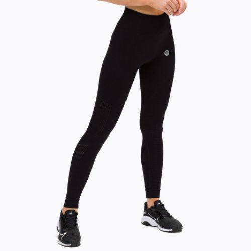 Leggings da allenamento da donna Gym Glamour Seamless nero