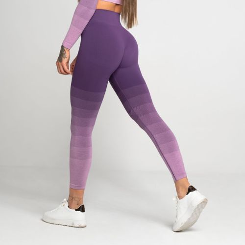 Leggings da allenamento da donna Gym Glamour Ombre violet