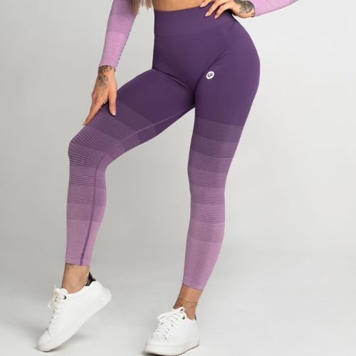 Leggings da allenamento da donna Gym Glamour Ombre violet