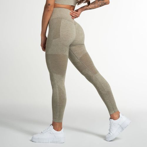 Leggings da allenamento donna Gym Glamour Fusion kaki