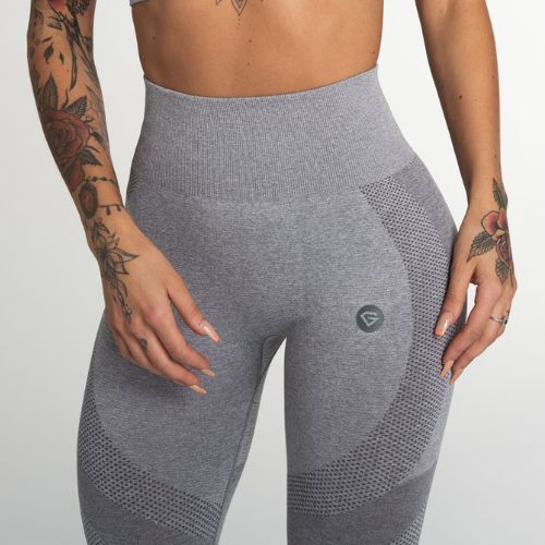 Leggings da allenamento da donna Gym Glamour Fusion grigio chiaro