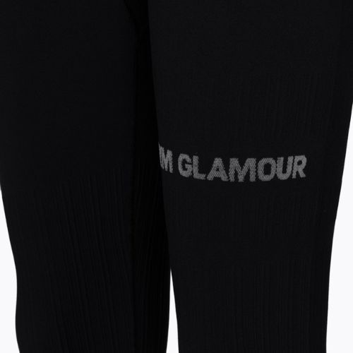 Leggings da allenamento donna Gym Glamour Push Up nero