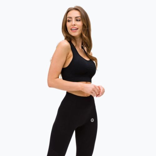 Reggiseno fitness Gym Glamour Push Up nero