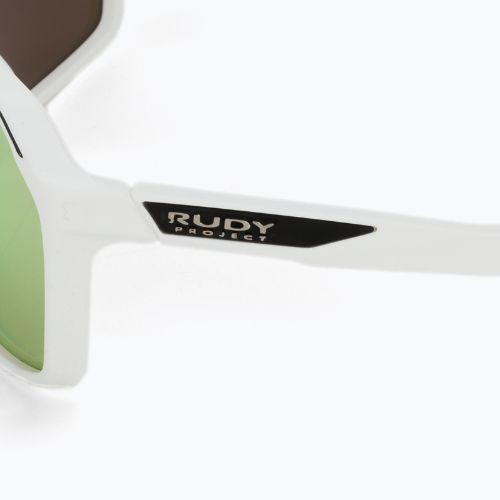 Occhiali da sole Rudy Project Spinshield bianco opaco/multilaser oro