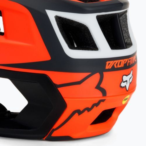 Casco da bici Fox Racing Dropframe Pro Dvide arancione