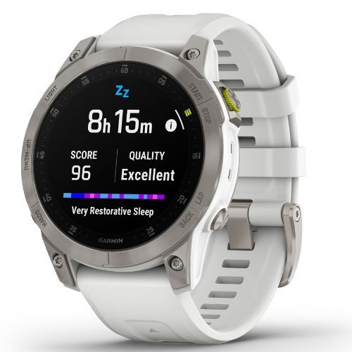 Garmin Epix 2 Sapphire HRM Elevate Ox orologio bianco 010-02582-21