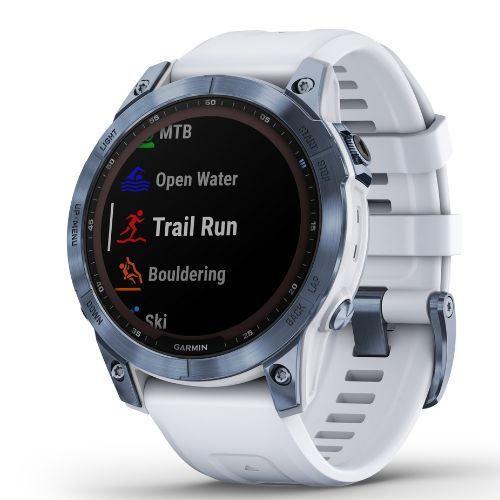 Garmin Fenix 7 Sapphire Solar Hrm Elevate Ox orologio blu 010-02540-25