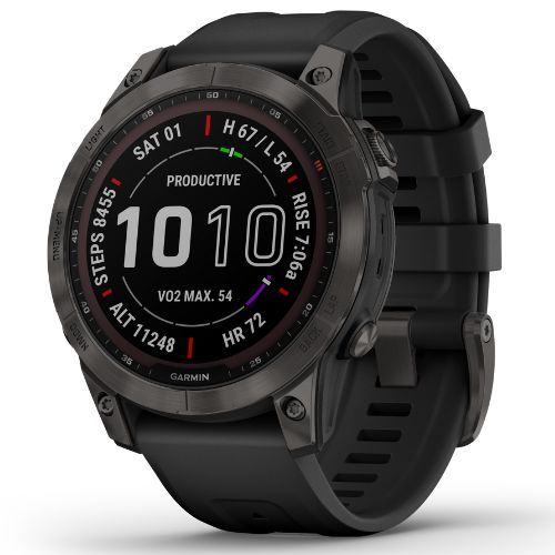Garmin Fenix 7 Sapphire Solar Hrm Elevate Ox orologio nero 010-02540-21